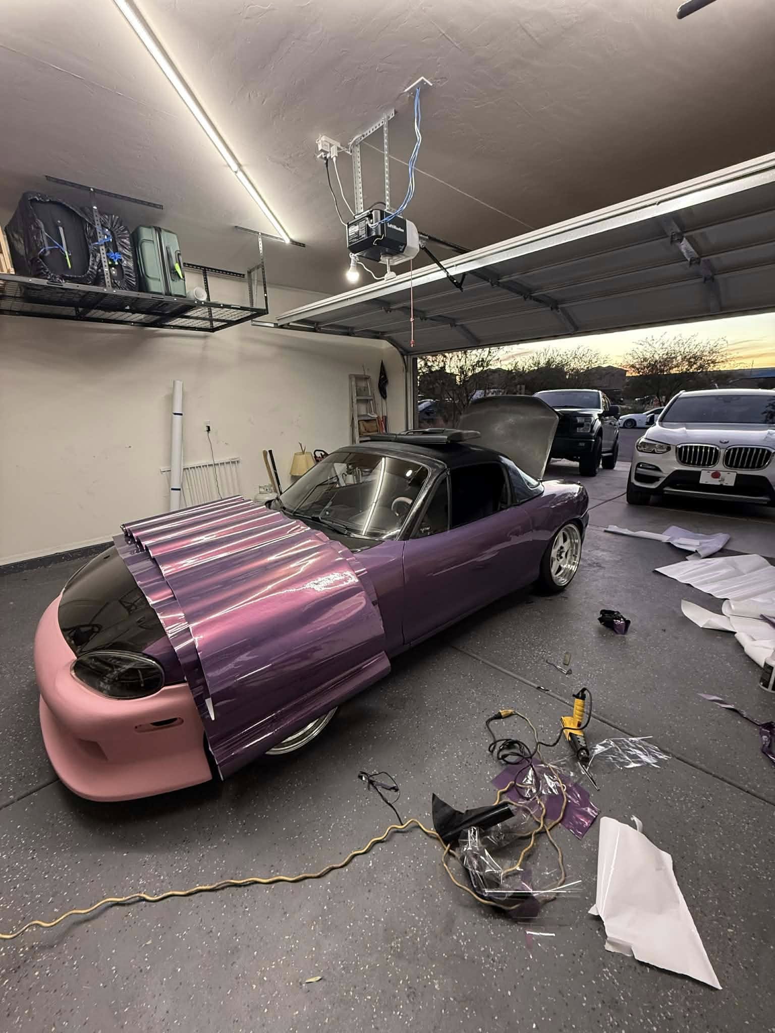 Mazda Miata mid vinyl wrap